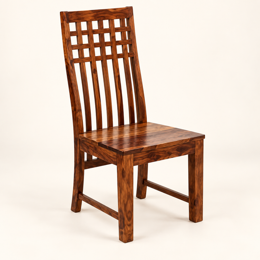 High-Back Lattice Dining Set matching dining chair shown separately.