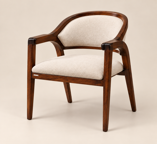 Wooden Frame Upholstered Chair – studio view, Latest Furniture