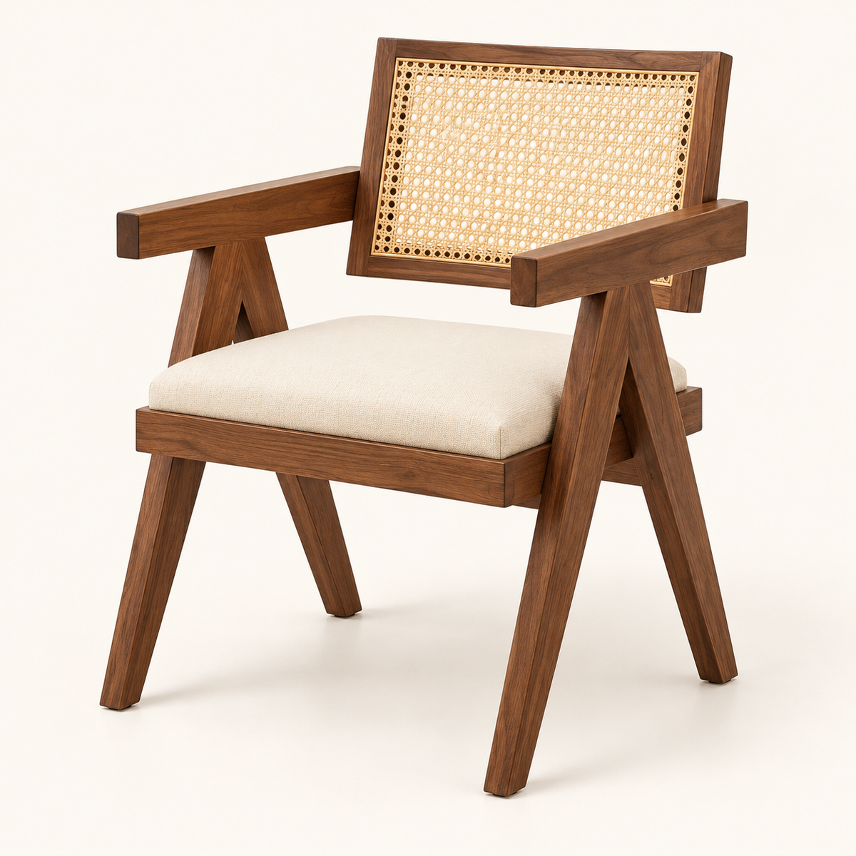 Cane-Back Trestle Dining Set matching dining chair shown separately.