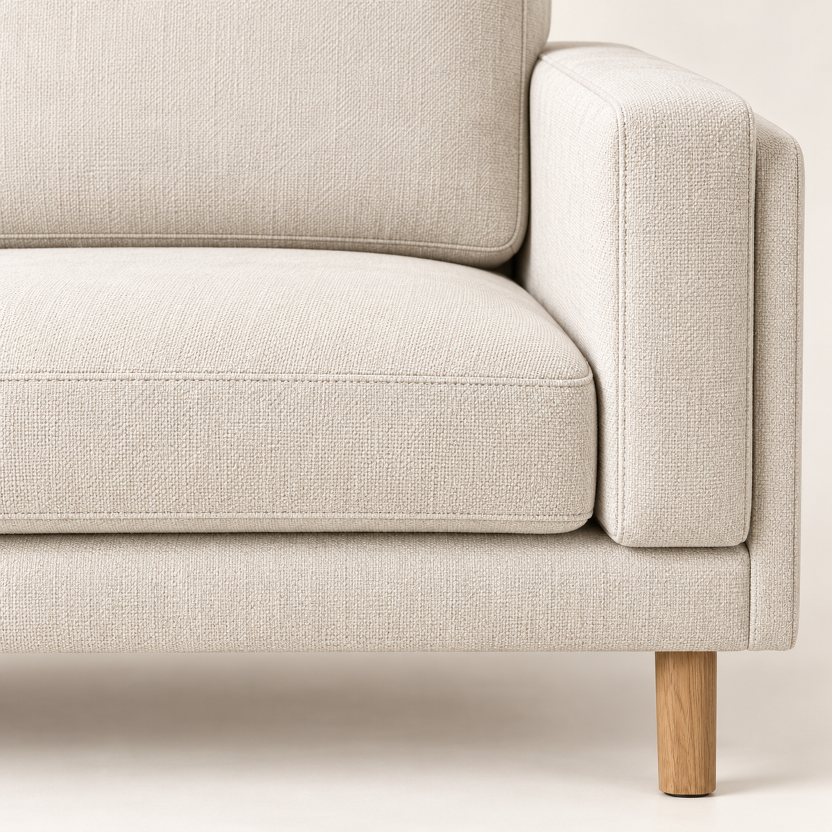 Cream Two Seater Sofa – close up view, Latest Furniture