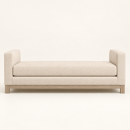 Cream Upholstered Chaise Sofa – studio view, Latest Furniture