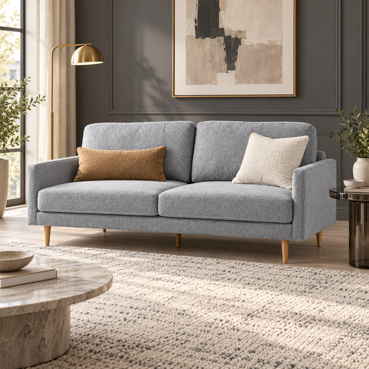 Grey Two Seater Sofa – lifestyle view, Latest Furniture