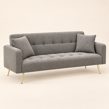 Grey Upholstered Sofa – studio view, Latest Furniture