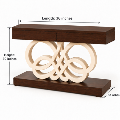 Sculptural Ring Console Table with Drawers – Latest Furniture